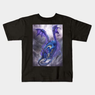 Blue Storm Dragon Kids T-Shirt